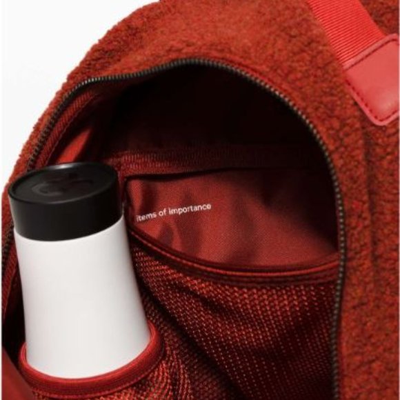 Lululemon City Adventurer Backpack, Sherpa Fleece 10L, Heathered Magma - Picture 5 of 5